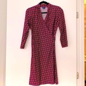 Melly M Faux Wrap Style Dress - Size M
